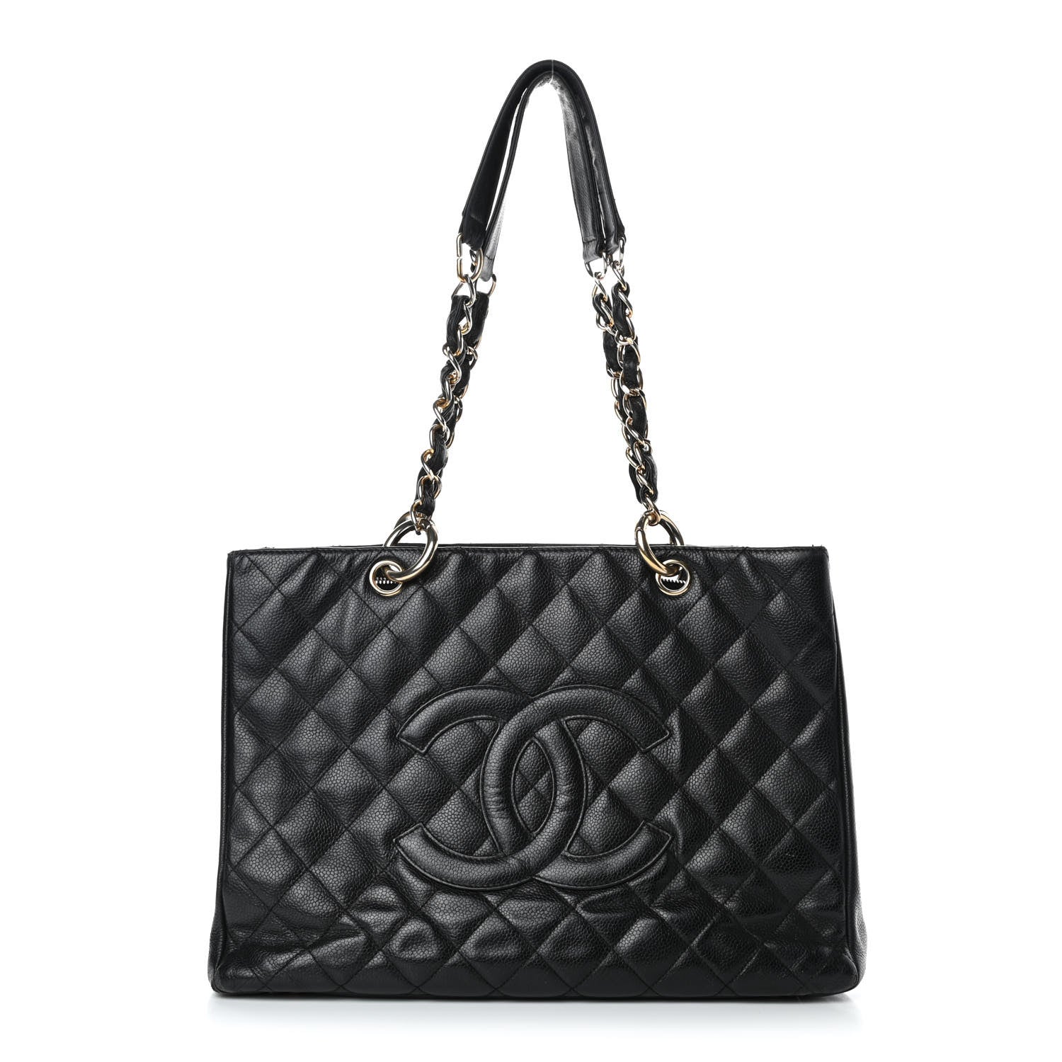 Chanel Caviar Quilted Grand Shopping Tote GST Black 1 of 8