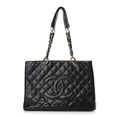 Chanel Caviar Quilted Grand Shopping Tote GST Black 1 of 8