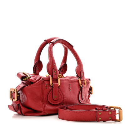 Chloe Calfskin Medium Paddington Satchel Rouge 3 of 23