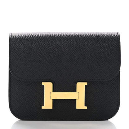 Hermes Epsom Constance Slim Wallet Black 1 of 11