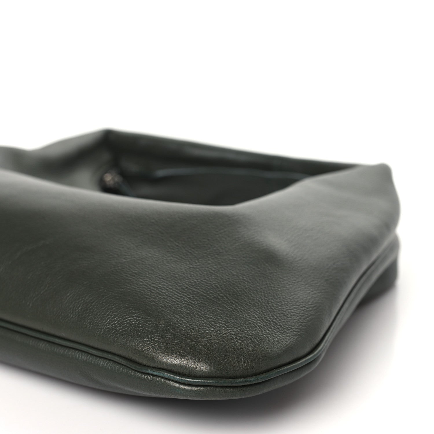 The Row Grained Calfskin Small Everyday Shoulder Bag Olive 9 of 9