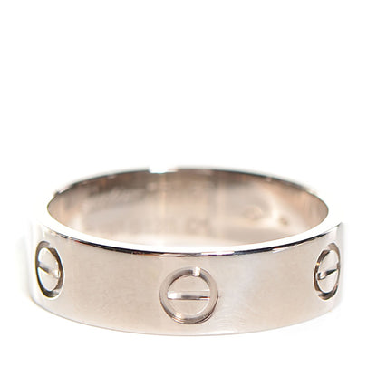 Cartier 18K White Gold 5.5mm LOVE Ring 60 9 1 of 6
