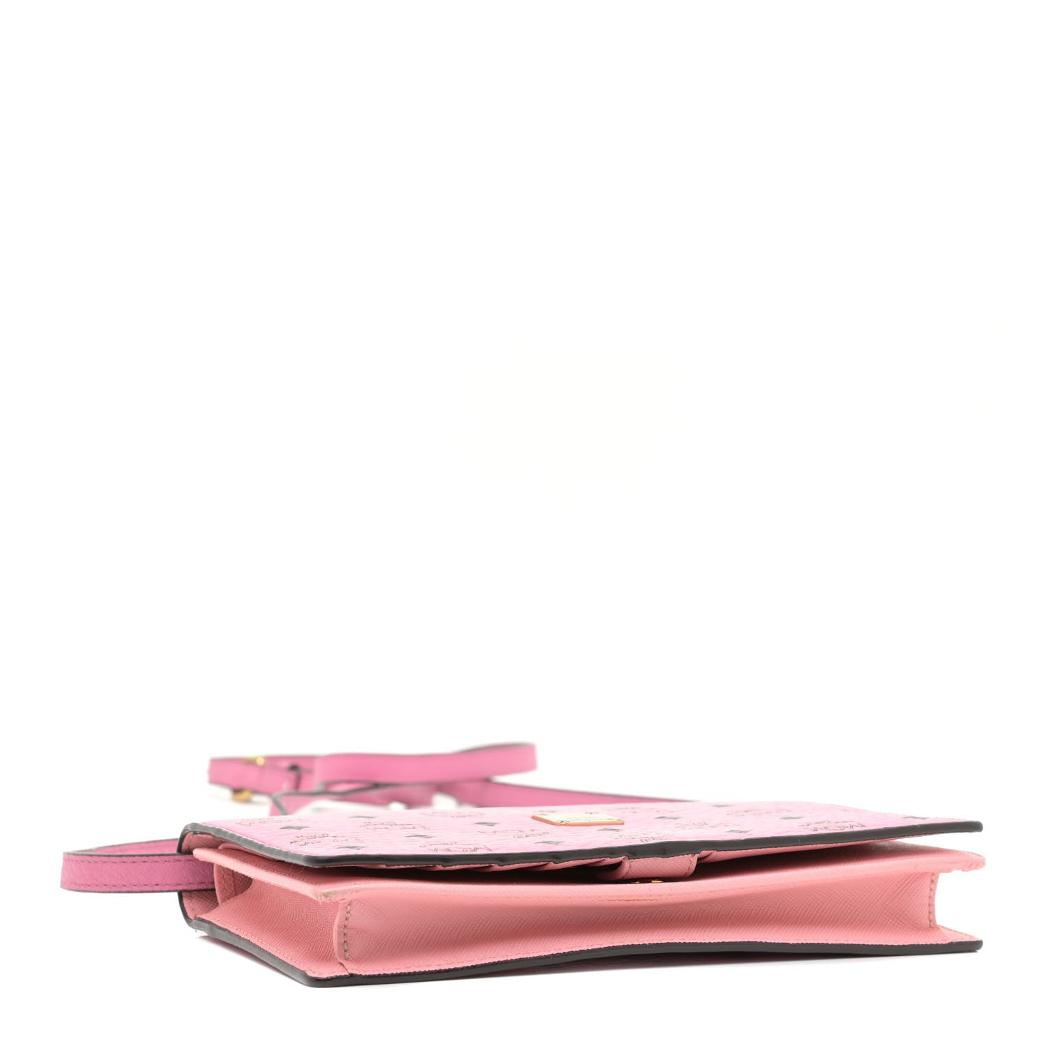 MCM Visetos Crossbody Wallet Pink 3 of 10