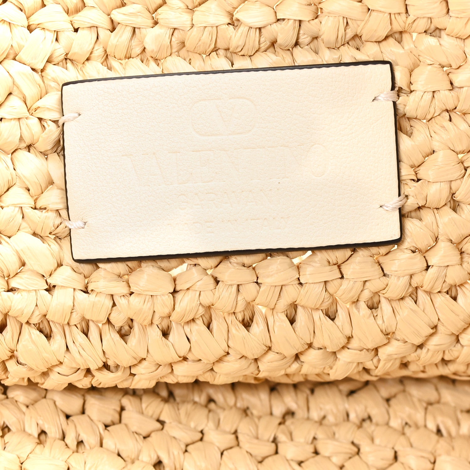 Valentino Garavani Raffia V Shoulder Bag 6 of 10