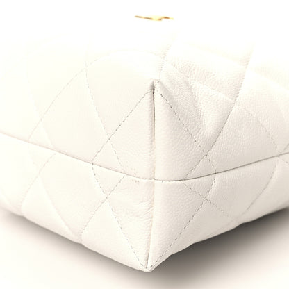 Chanel Caviar Quilted Chanel Way Clutch With Chain White 10 of 11
