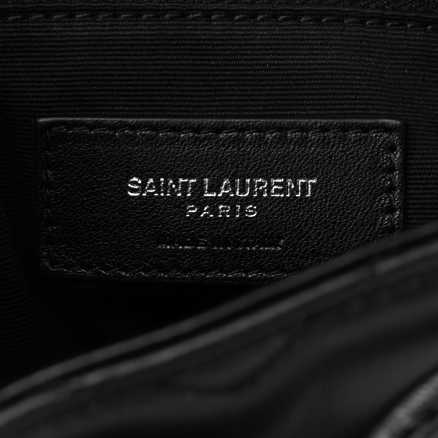 Saint Laurent Calfskin Y Quilted Monogram Small Loulou Backpack Black 6 of 9