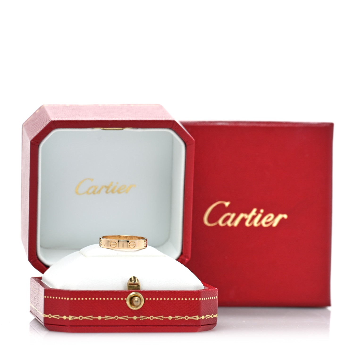 Cartier 18K Yellow Gold 3.5mm LOVE Wedding Band Ring 52 6 5 of 5