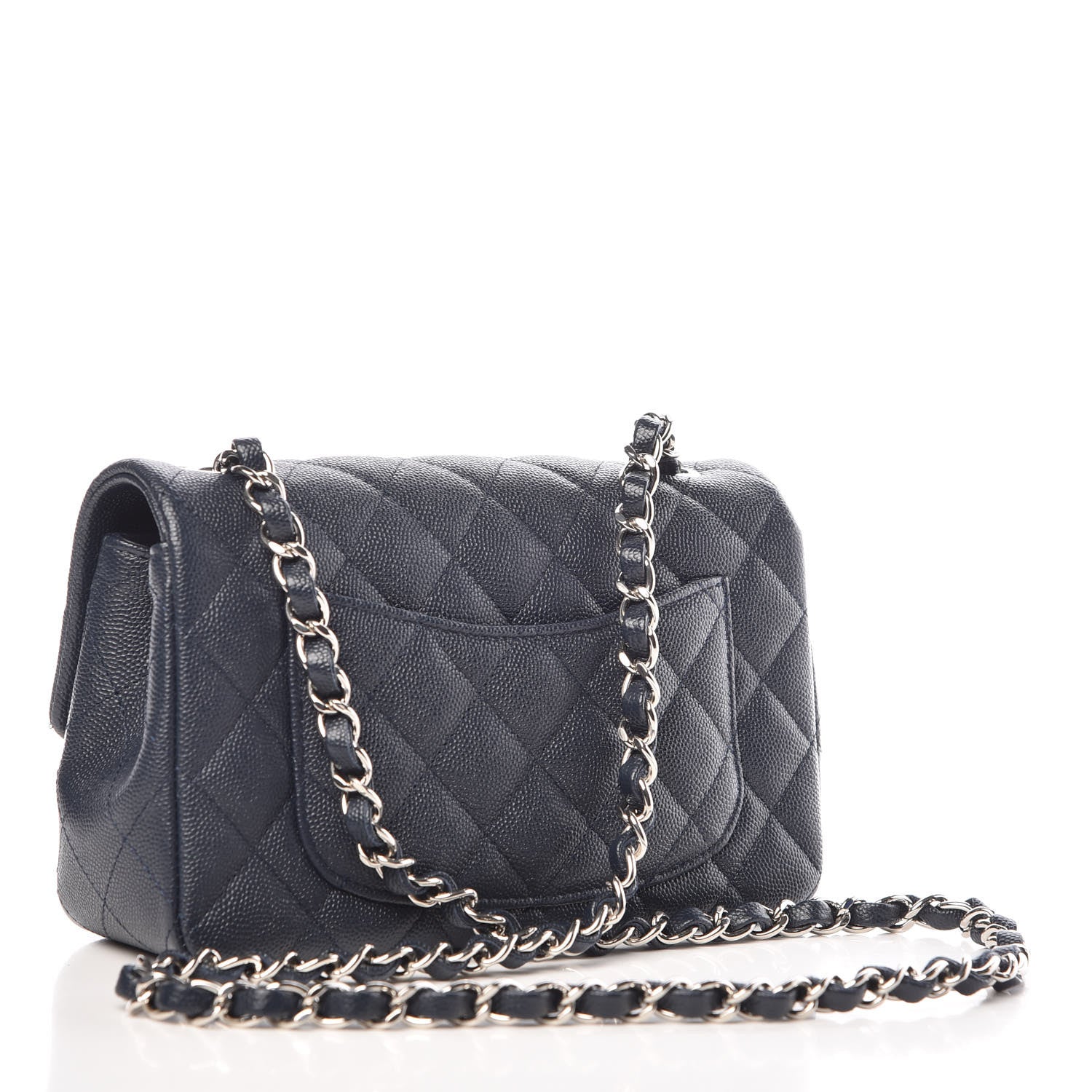 Chanel Caviar Quilted Mini Rectangular Flap Navy 4 of 11