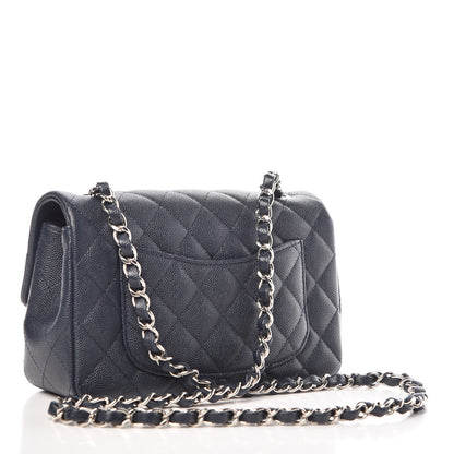 Chanel Caviar Quilted Mini Rectangular Flap Navy 4 of 11