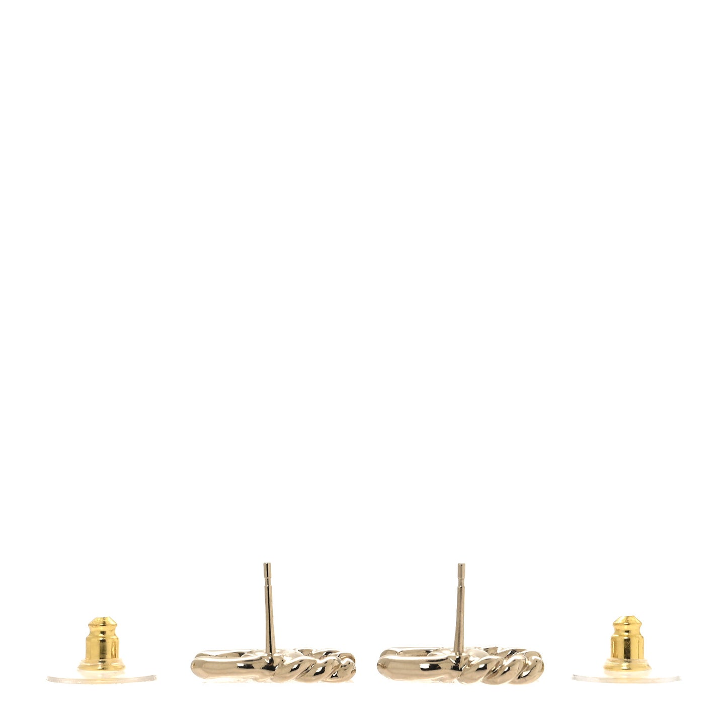 Twisted CC Earrings Gold