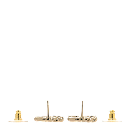 Chanel Twisted CC Earrings Gold 3 of 5