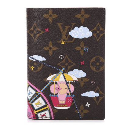 Louis Vuitton Monogram 2020 Christmas Animation Big Wheel Passport Cover Rose Ballerine 1 of 6