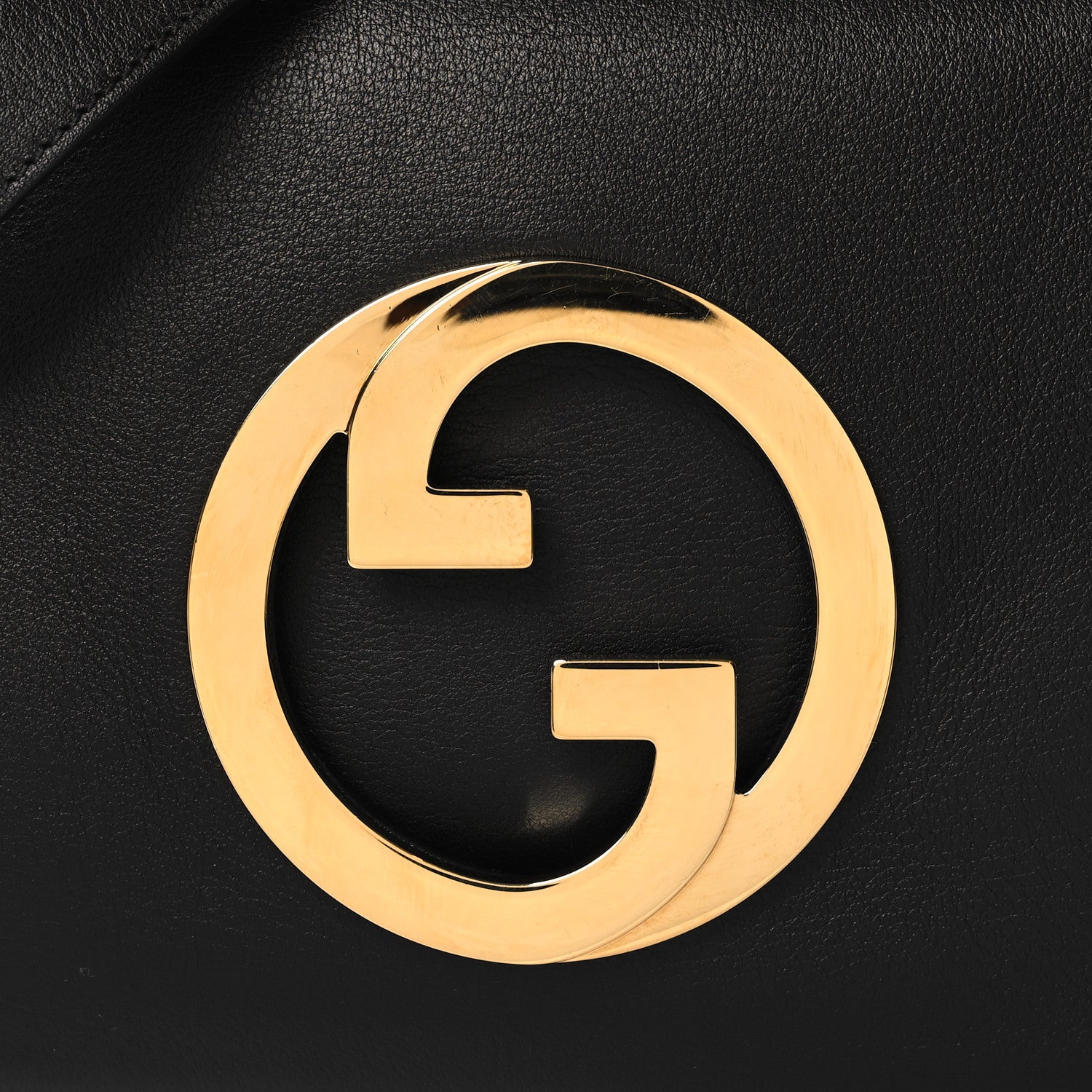 Gucci Roxy Calfskin Blondie Chain Shoulder Flap Bag Black 8 of 10