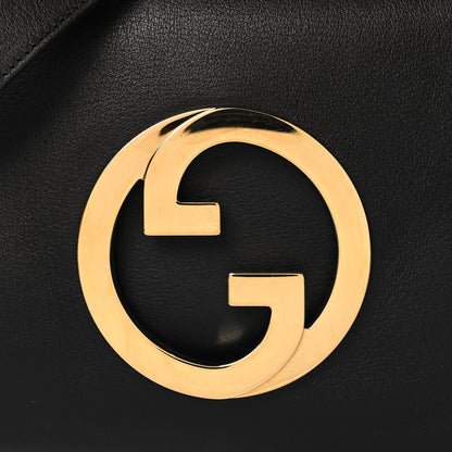Gucci Roxy Calfskin Blondie Chain Shoulder Flap Bag Black 8 of 10