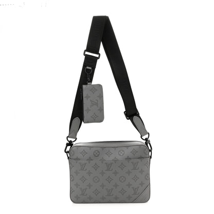 Louis Vuitton Calfskin Monogram Shadow Duo Messenger Anthracite Gray 1 of 10
