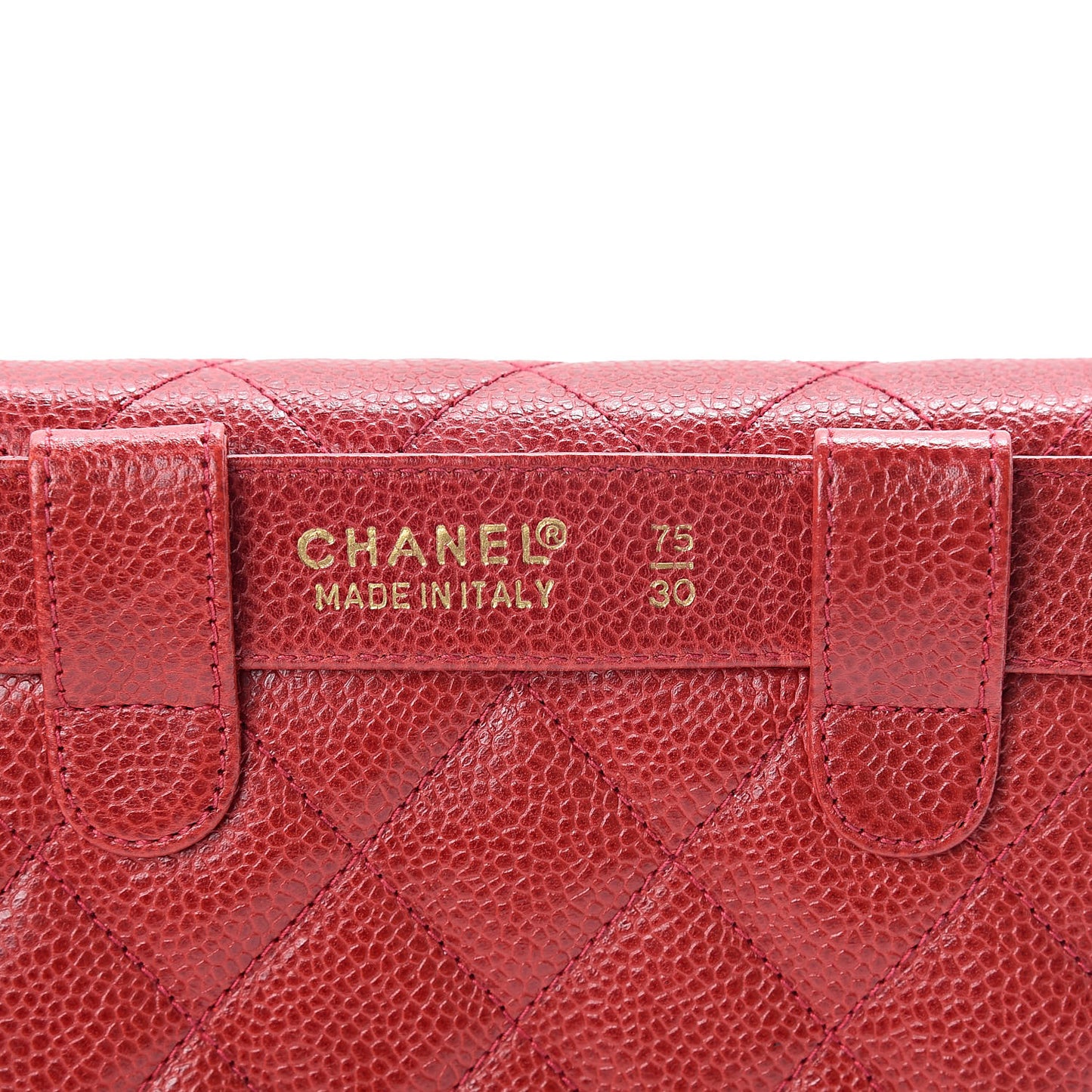 Caviar Quilted Flap Waist Belt Bag 75 30 Red