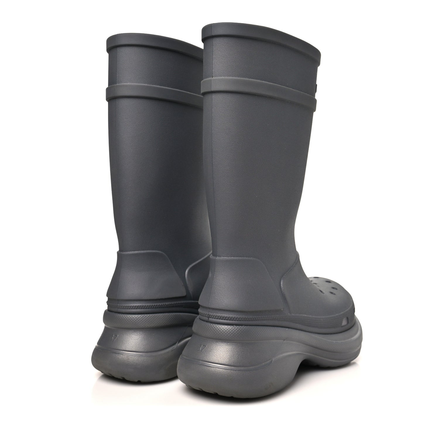 X CROCS Rubber Womens Rain Boots 37 Grafite