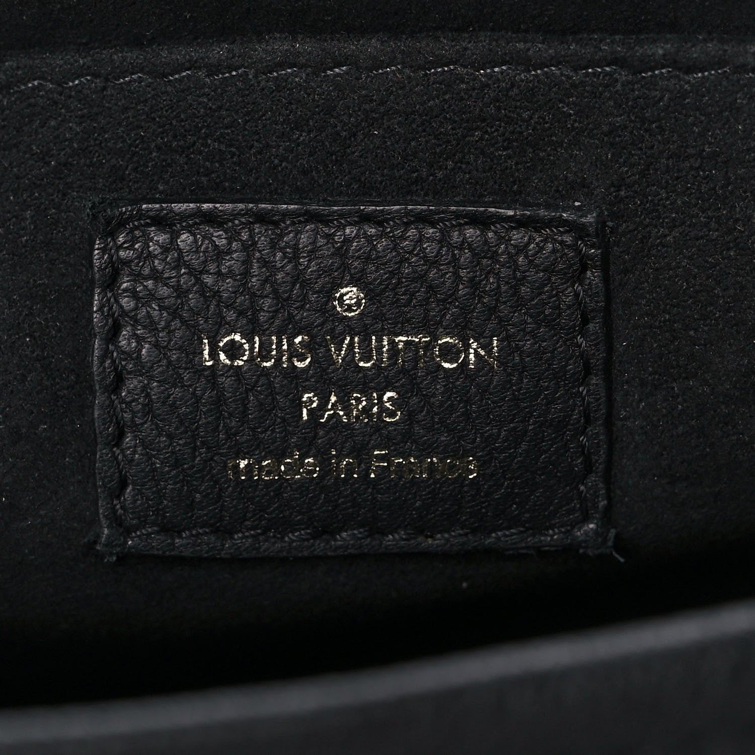 Louis Vuitton Grained Calfskin Lockme Chain Bag Black 6 of 14