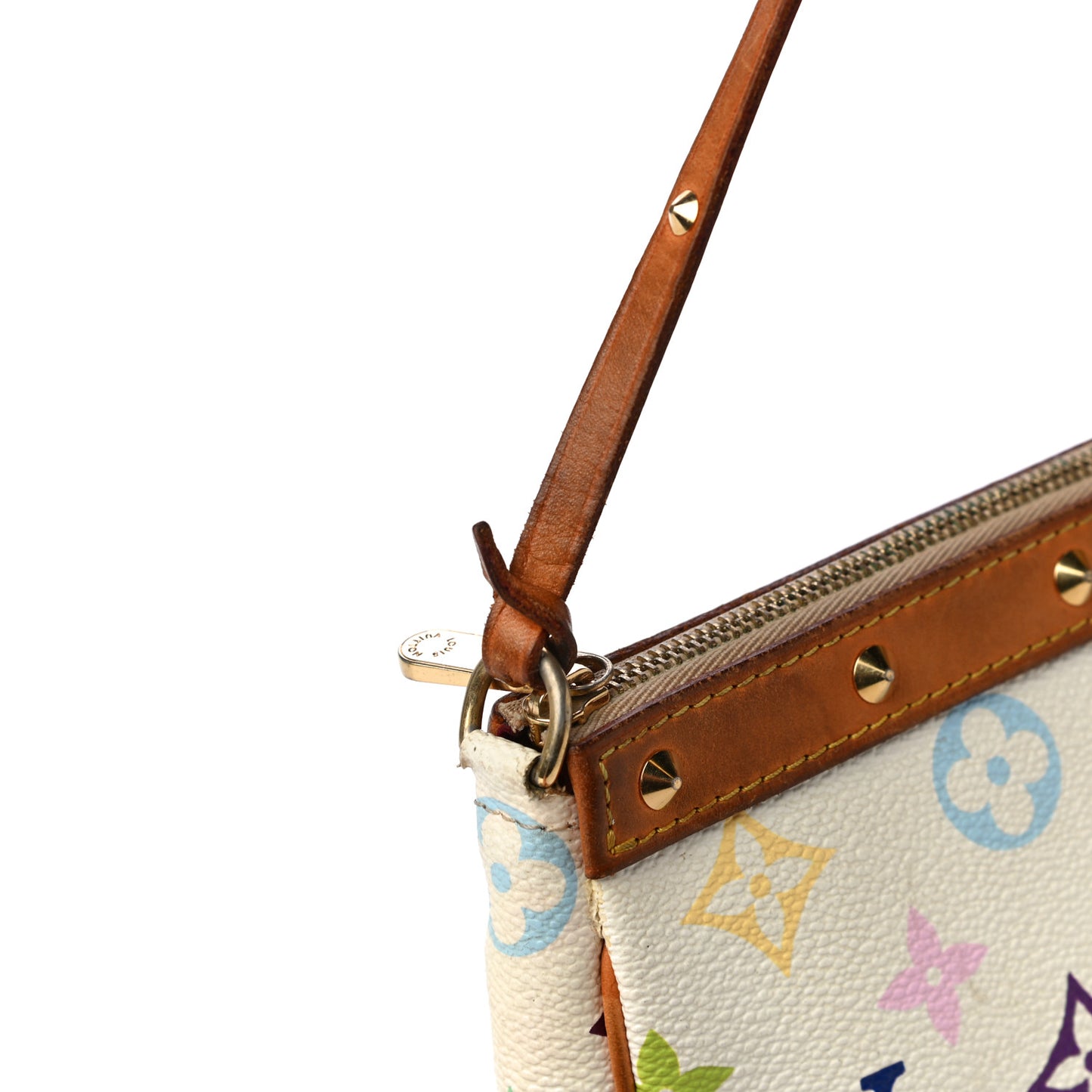 Monogram Multicolor Pochette Accessories White