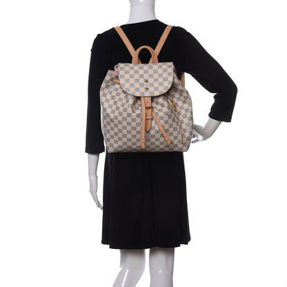 Louis Vuitton Damier Azur Sperone Backpack 2 of 9