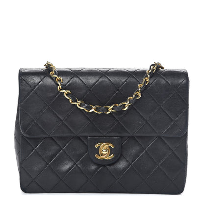 Chanel Lambskin Quilted Mini Square Flap Bag Black 1 of 11