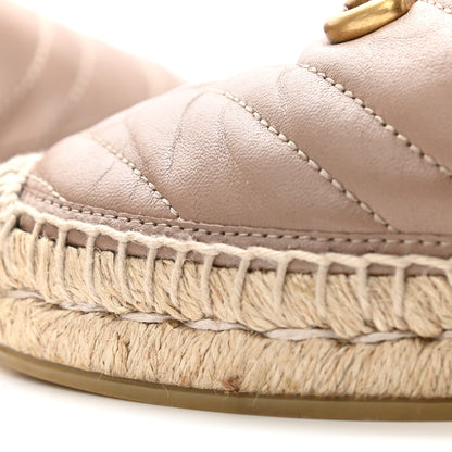 Gucci Nappa Matelasse GG Marmont Espadrilles 37.5 Porcelain Rose 12 of 14