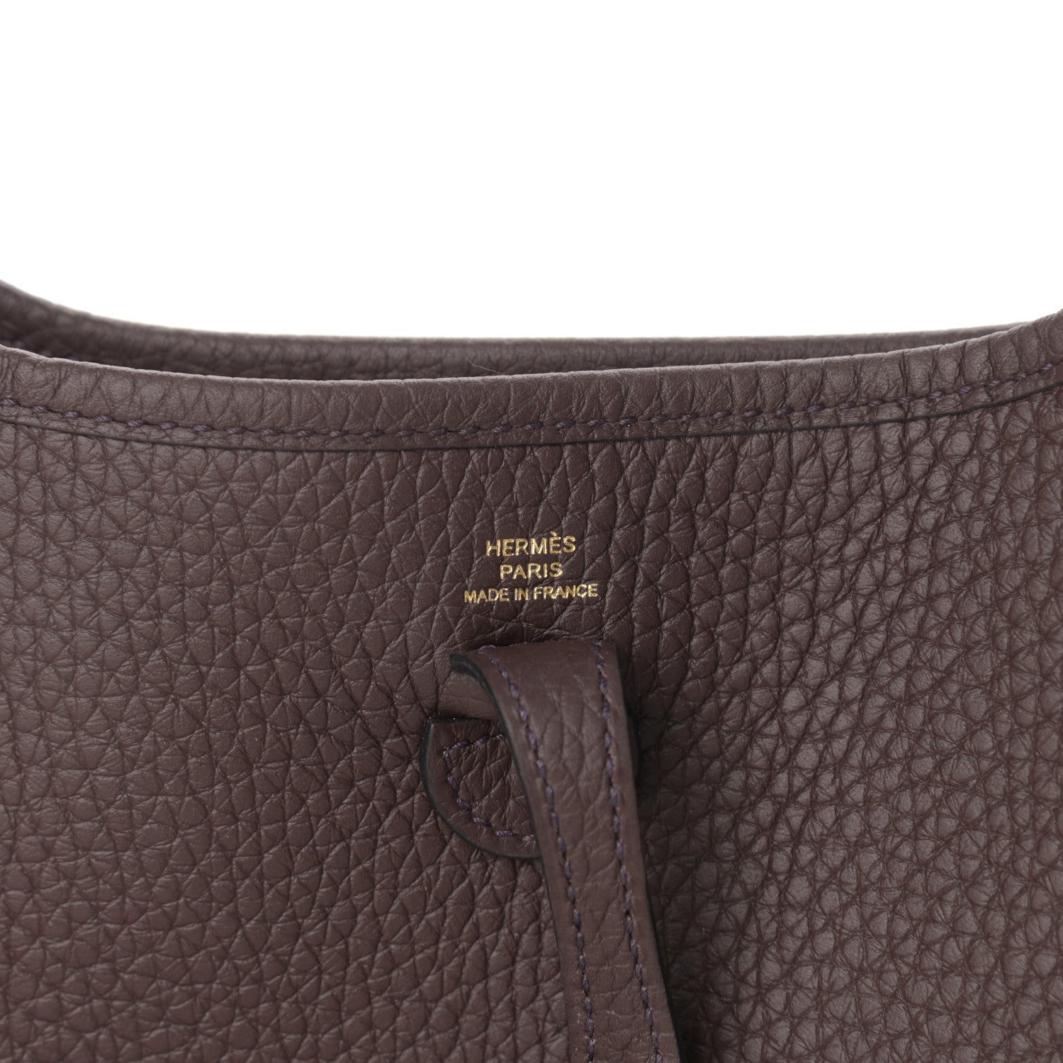 Hermes Taurillon Clemence Evelyne TPM Rouge Sellier 6 of 10