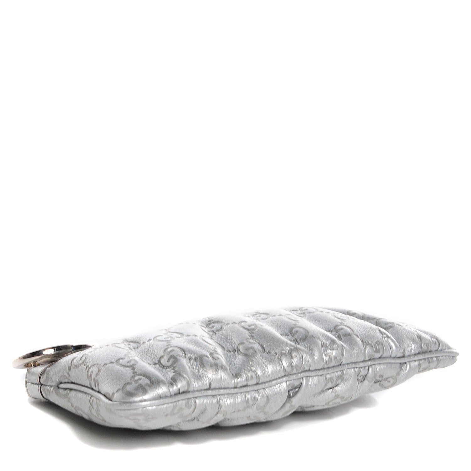 Gucci Guccissima New Britt Wristlet Silver 4 of 7