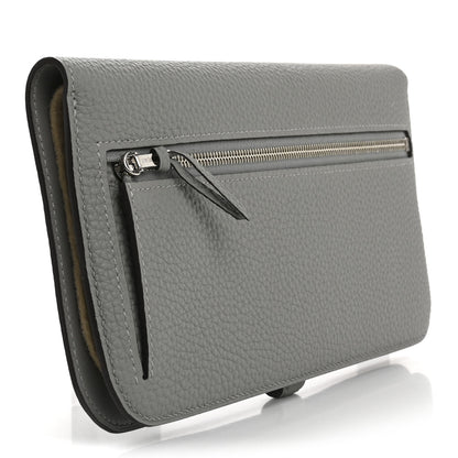 Hermes Togo Dogon Recto Verso Wallet Gris Mouette 3 of 8