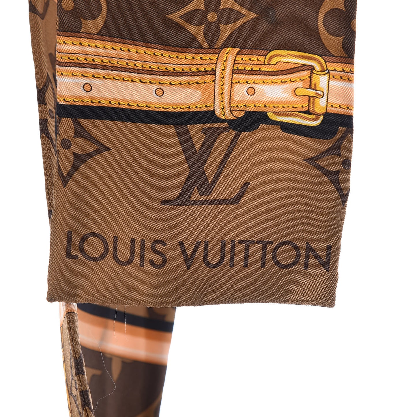 Silk Monogram Confidential Bandeau Brown