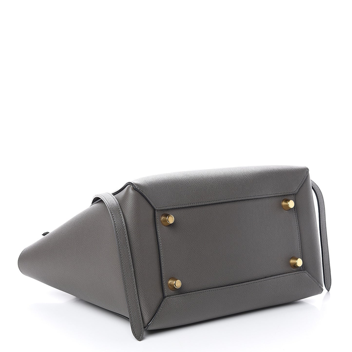 Grained Calfskin Mini Belt Bag Grey