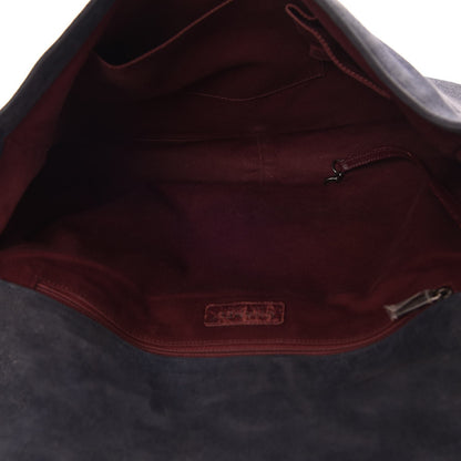 Chanel Goatskin Quilted Large Gentle Boy Flap Navy 5 of 7