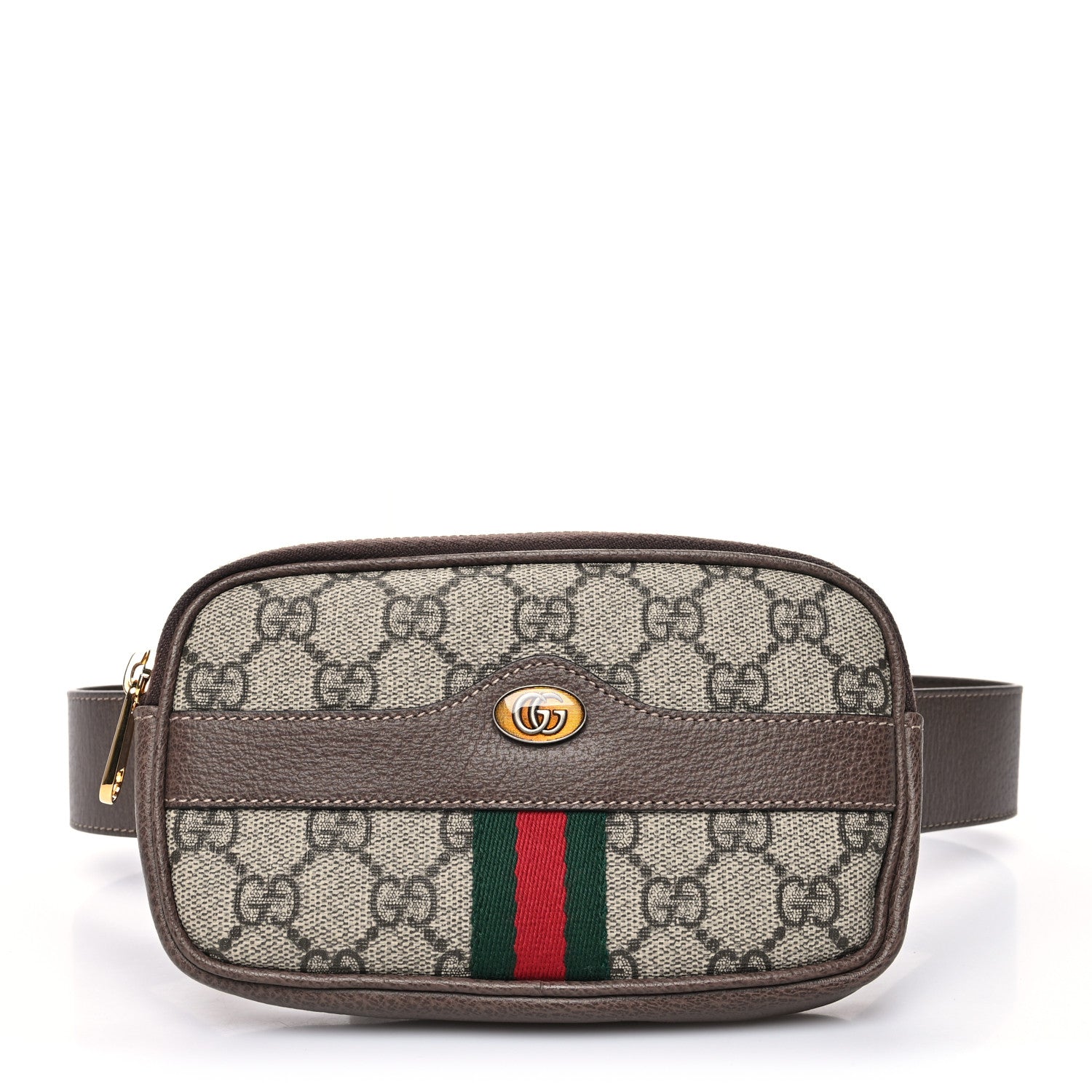 Gucci GG Supreme Monogram Ophidia Belted iPhone Case 75 30 Dark Brown 1 of 11