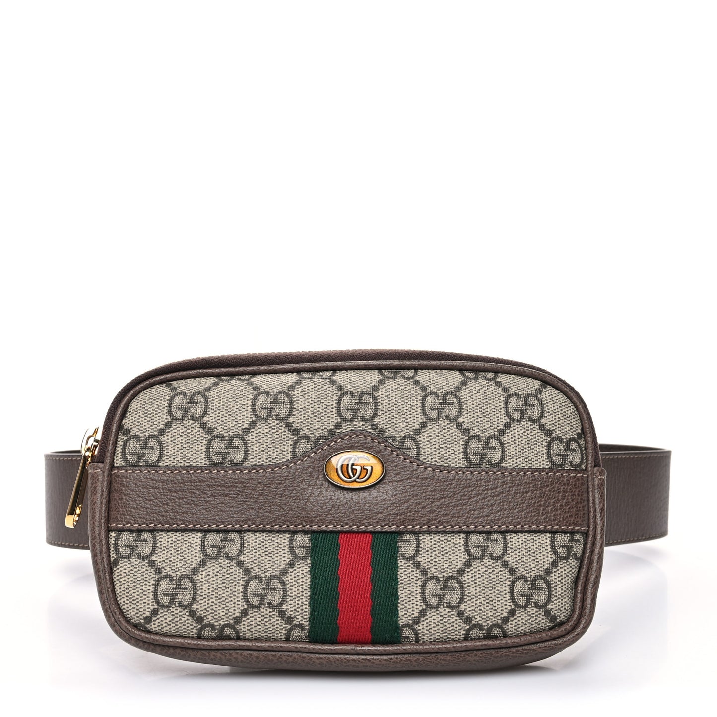 GG Supreme Monogram Ophidia Belted iPhone Case 75 30 Dark Brown