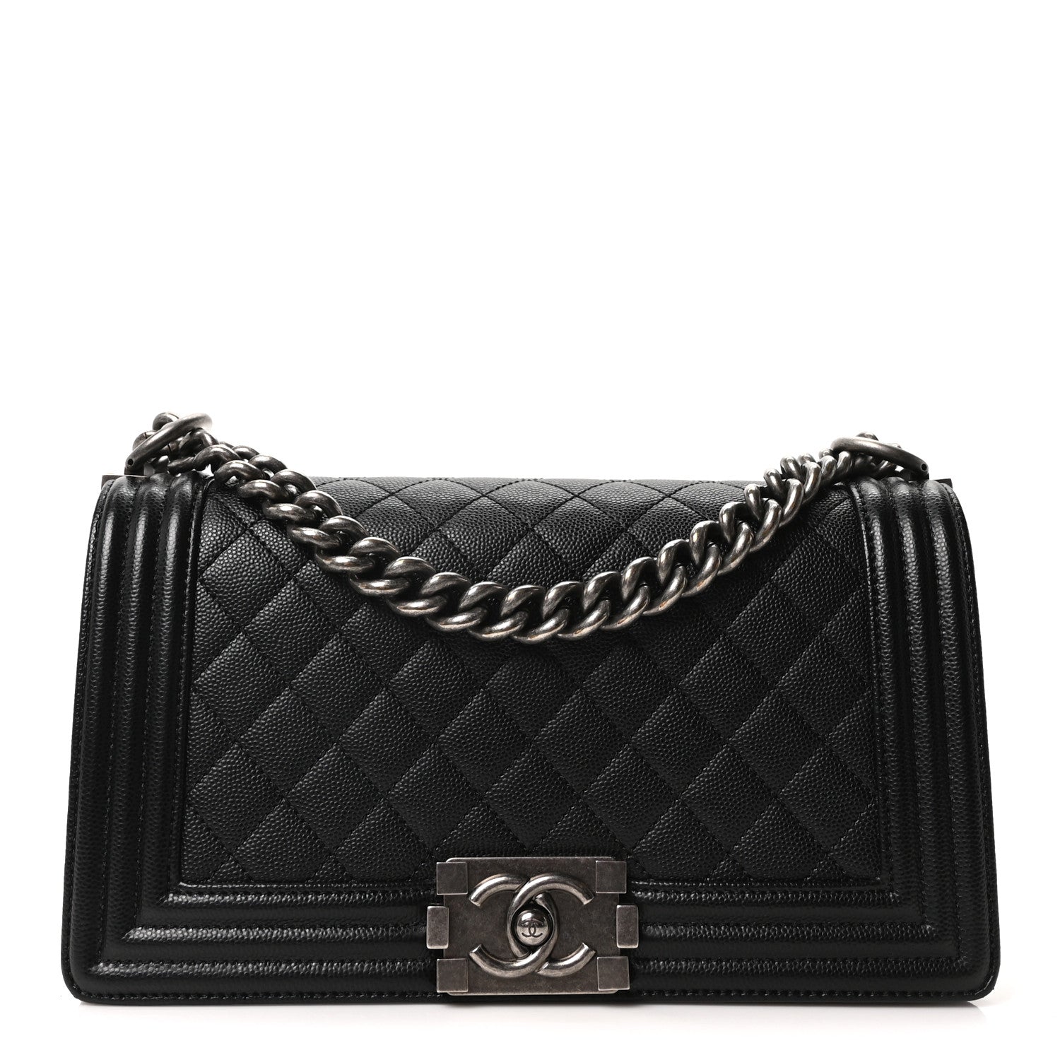 Chanel Caviar Quilted Medium Boy Flap Black 1 of 9