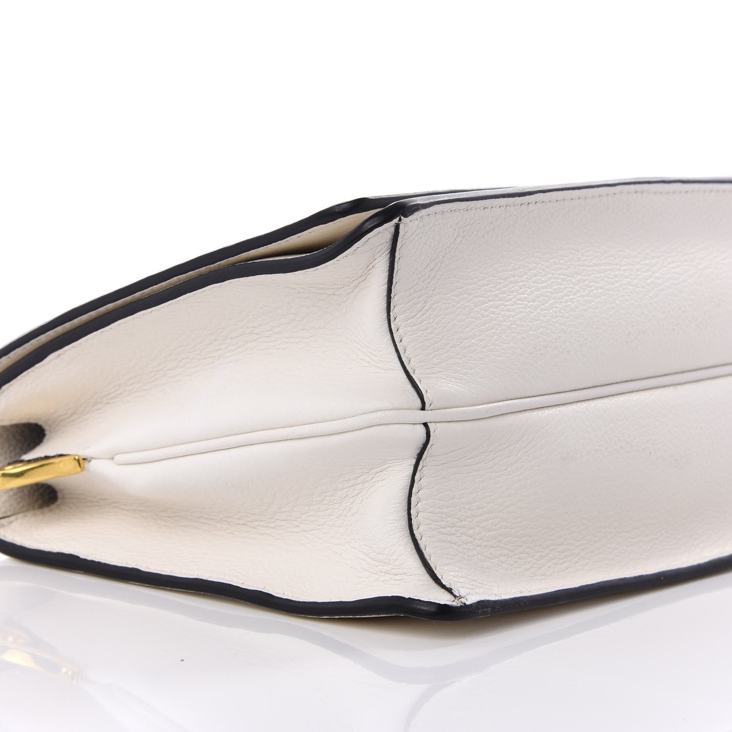 Prada Vitello Daino Flap Crossbody Bianco 5 of 8