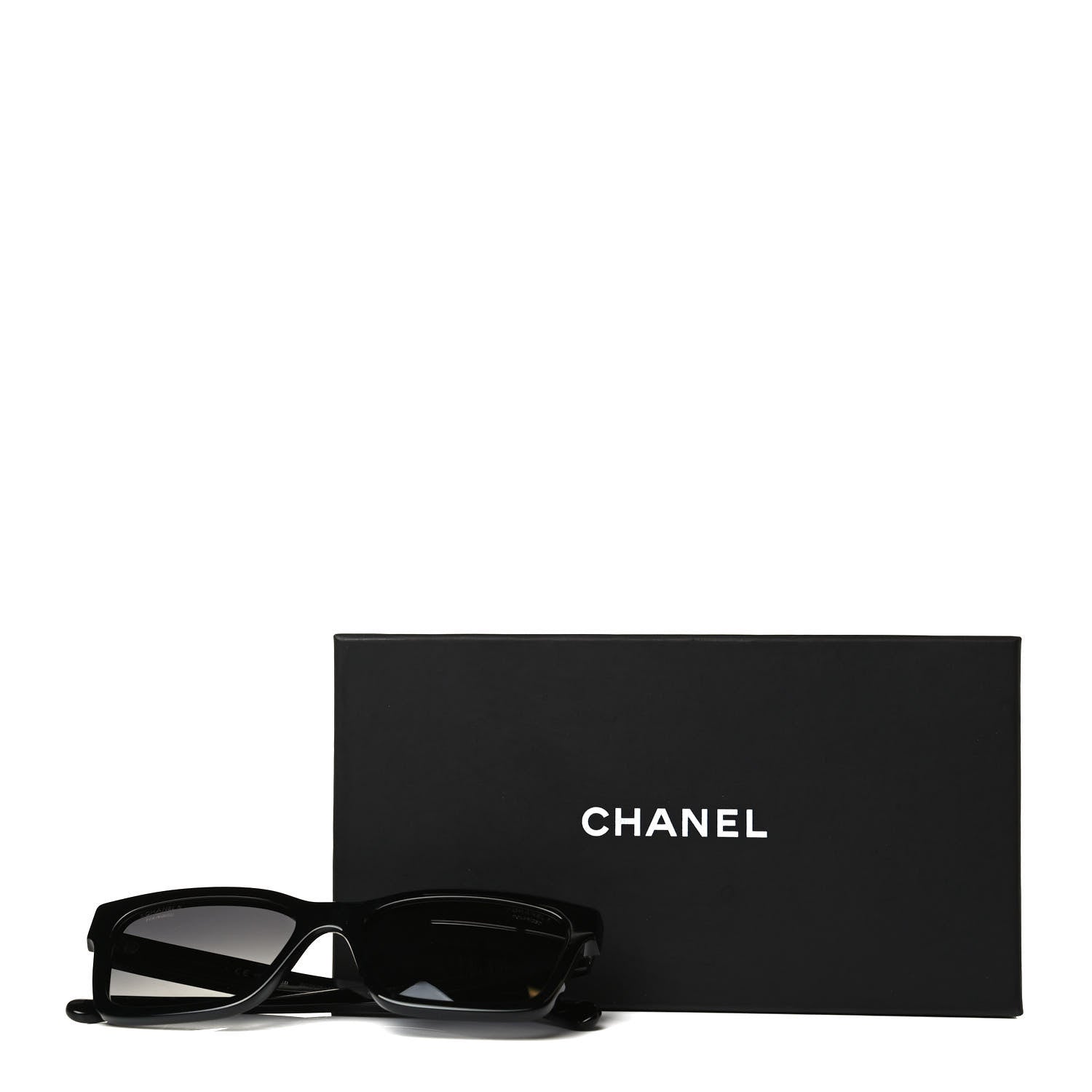 Chanel Acetate Polarized Square Sunglasses 5417 Black 9 of 9