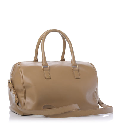Saint Laurent Smooth Calfskin Bi-Color Duffle 6 Beige Black 4 of 10