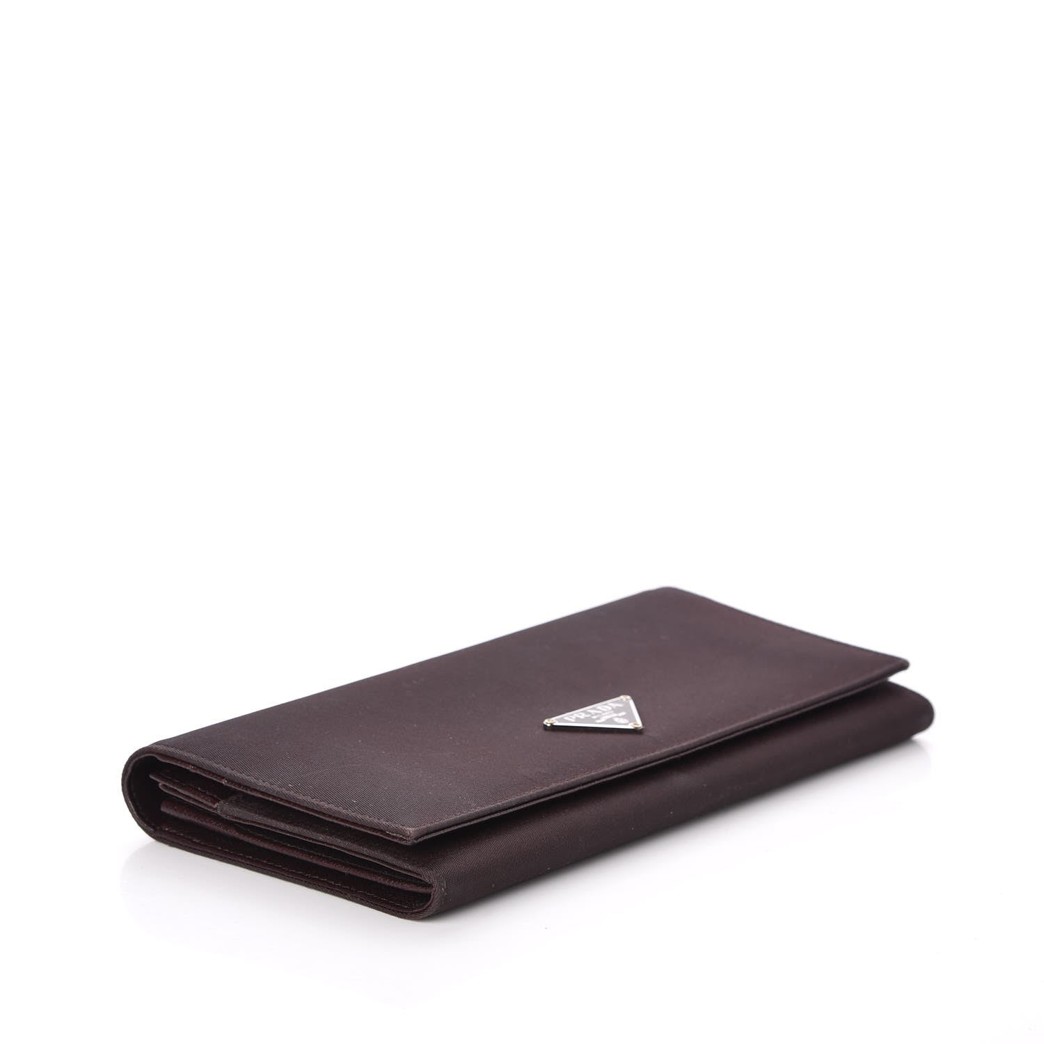 Prada Tessuto Nylon Continental Flap Wallet Ebano 4 of 8