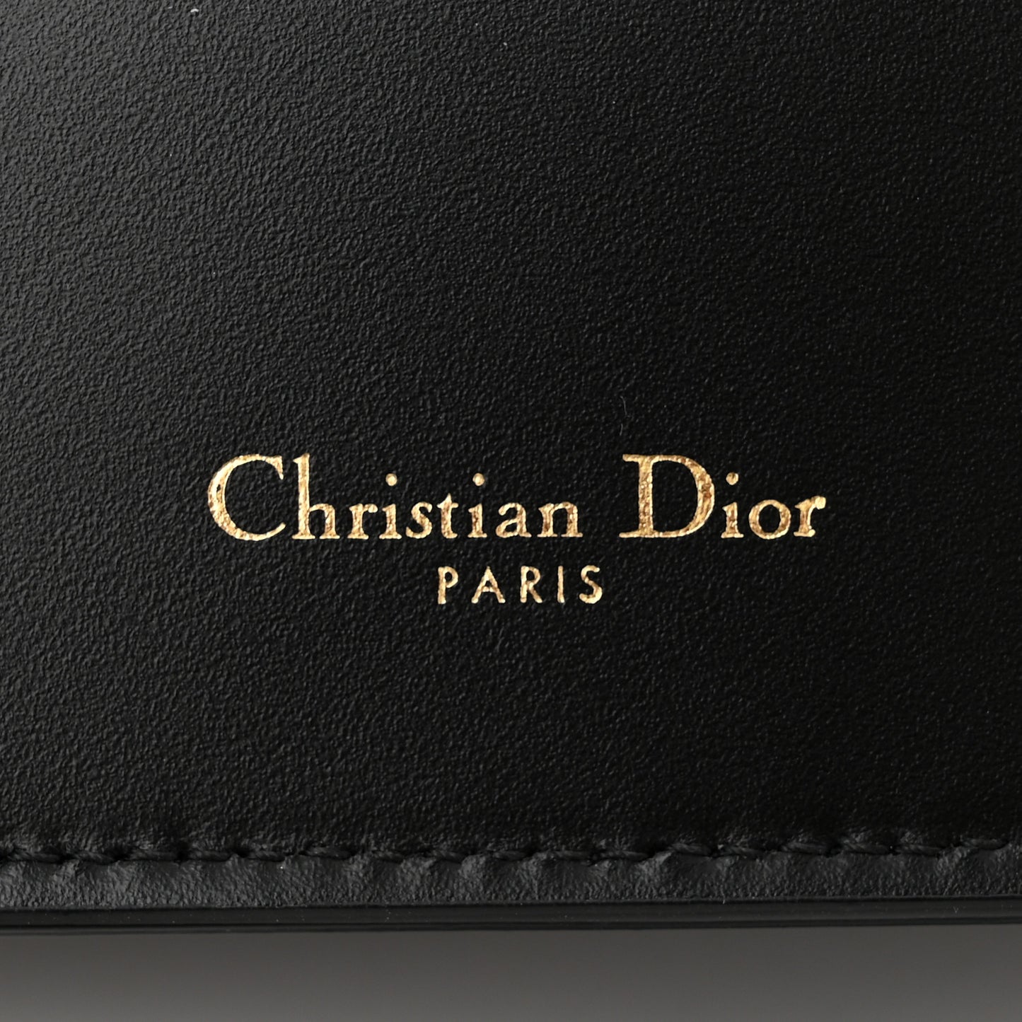 Calfskin CD Signature Clutch Black