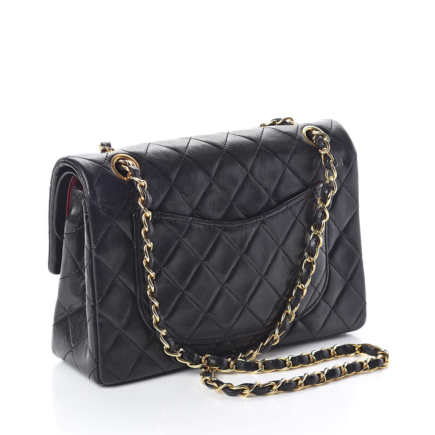 Chanel Lambskin Quilted Small Double Flap Black 3 of 10