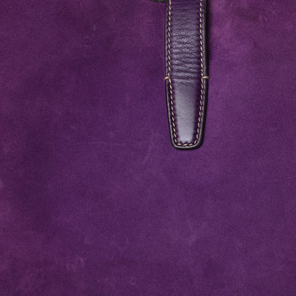 Gucci Suede Studded Large Jackie Shoulder Bag Purple 13 of 15