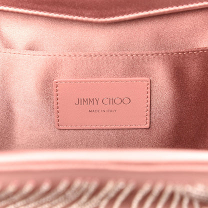 Jimmy Choo Satin Crystal Embellished Venus Clutch Blush Silver 8 of 9