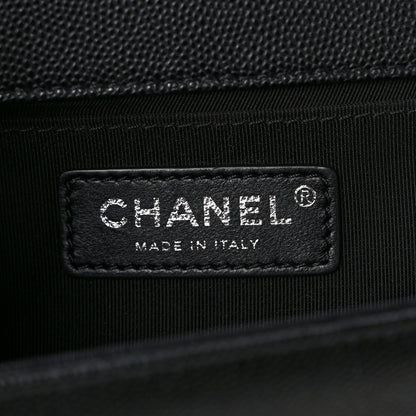 Chanel Caviar Quilted Medium Boy Flap Black 6 of 10