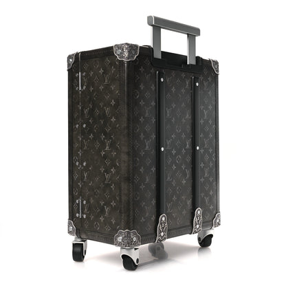 Louis Vuitton Brushed Monogram Rolling Trunk Black 2 of 10