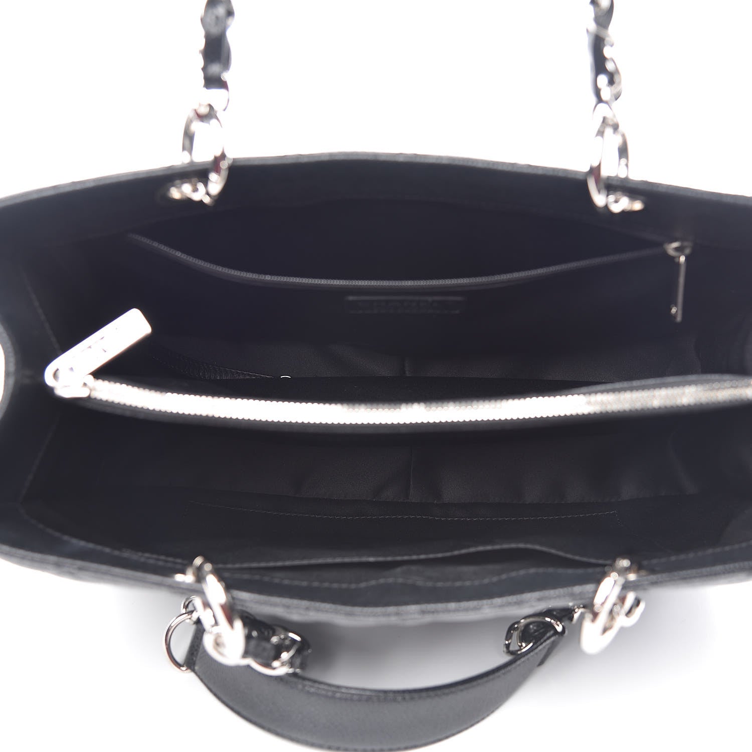 Chanel Caviar Quilted Grand Shopping Tote GST Black 5 of 9