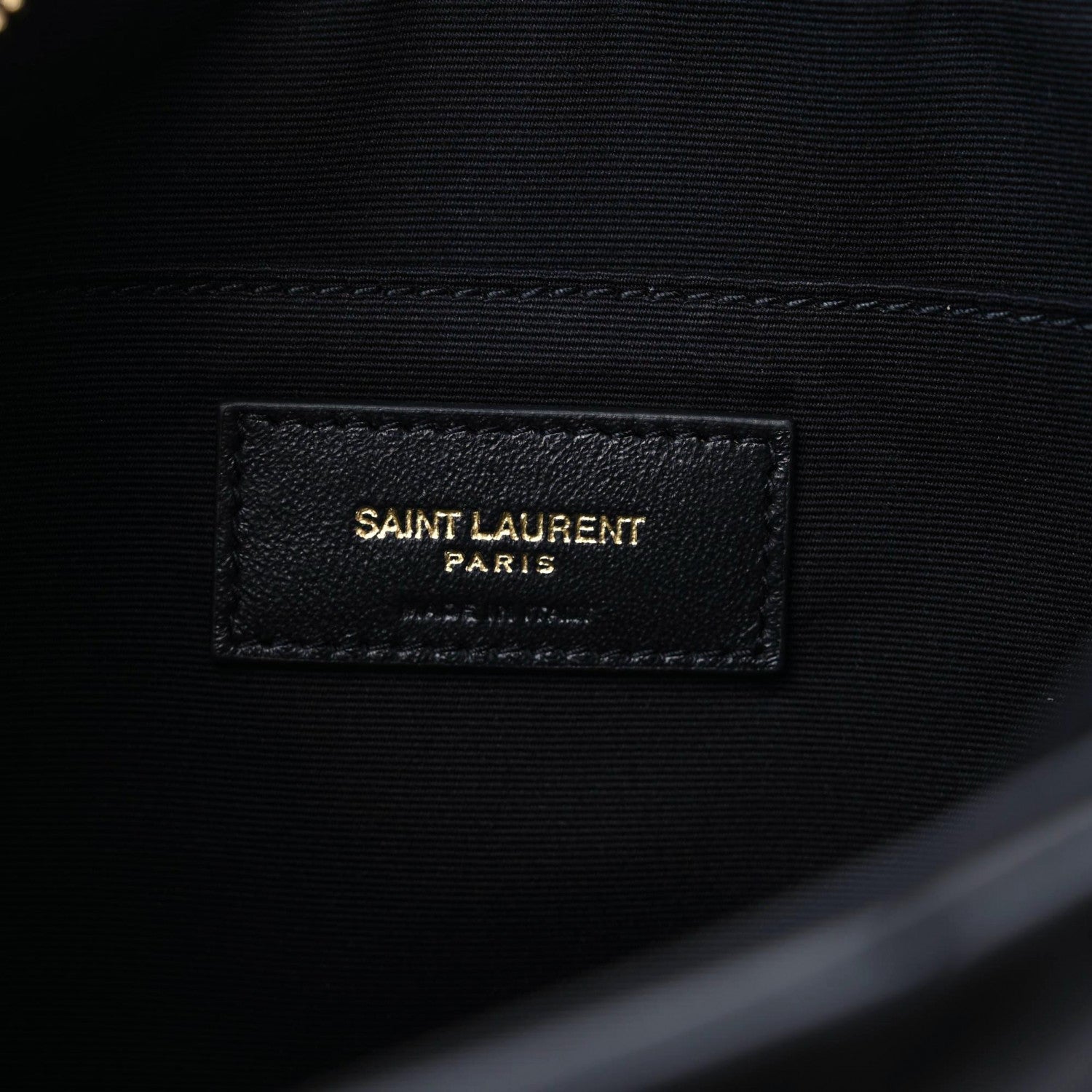 Saint Laurent Calfskin Matelasse Monogram Lou Camera Bag Black 6 of 11
