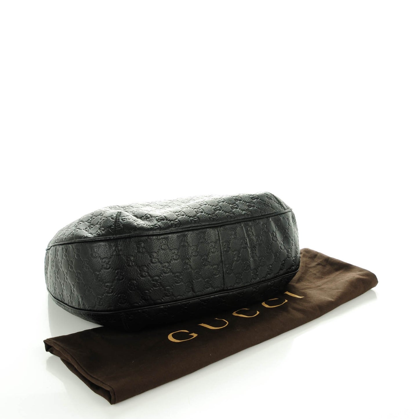 Guccissima Large New Ladies Web Hobo Black
