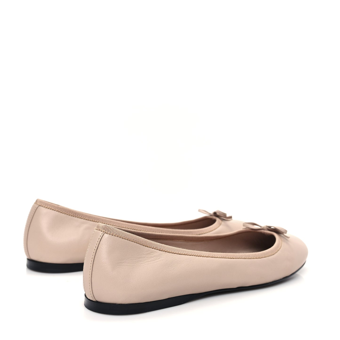Nappa Triangle Logo Ballerina Flats 40 Light Pink