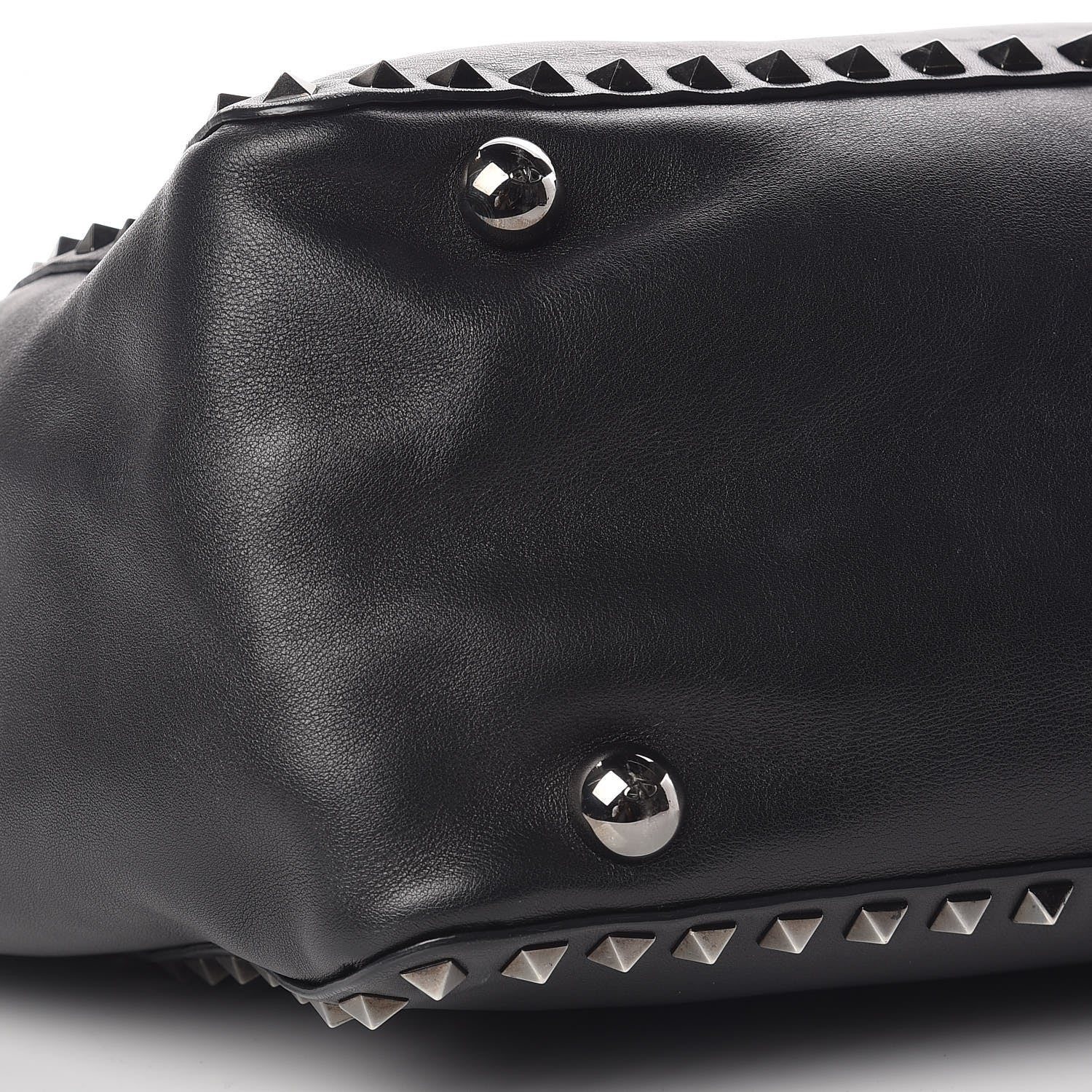 Valentino Garavani Vitello Medium Rockstud Tote Black 11 of 15